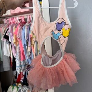 Disney Balloon Print bathing suit with tutu detail